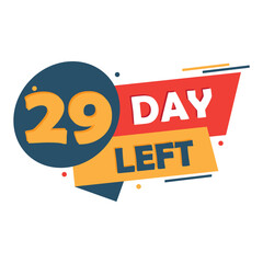 Obraz premium Day Left Countdown