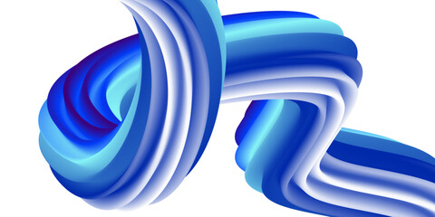 Abstract volumetric background. Cords. Tube toothpaste. Minimalism. Creative modern background. Cover design, wallpaper, background. EPS vector.