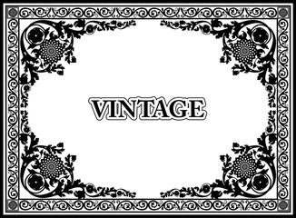 ornamental frame/ vector illustration
