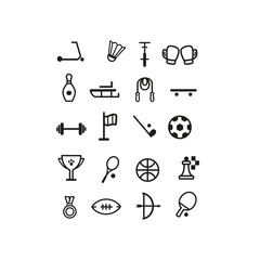 modern icons set of sport
