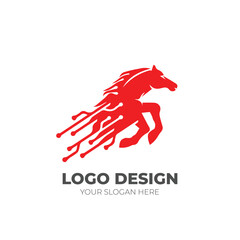 Horse Monogram logo Design
