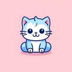 Obraz premium Character logo of a cat. Generative AI