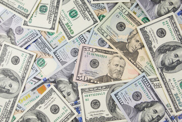 American money. Lots of dollars.