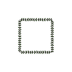 Hand drawn floral frame