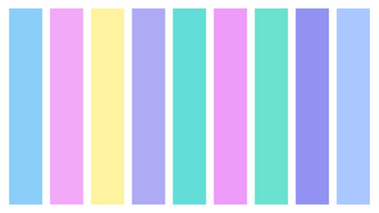 Holographic color palette swatches, 16x9 L vector setup