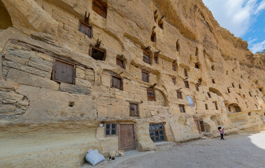 View of Karaman, Taşkale, granaries, Manazan Caves