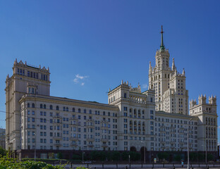 Fototapeta na wymiar Residential building on Kotelnicheskaya embankment