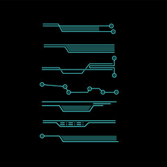 modern design hud line elements, Futuristic Modern Sci Fi User Interface Set., Hud Screen, Virtual Screen