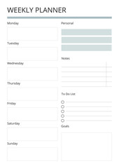 Weekly Planner templates