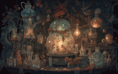 Magical Halloween Potion Shop