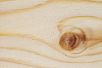 Wooden surface, processed close-up macro structure, knot stain, background