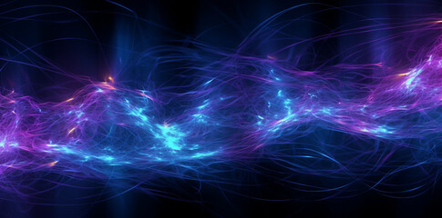 Fototapeta premium Neural Odyssey: 3D Representation of Neurons Unveiling the Intricacies of the Brain, Generative AI