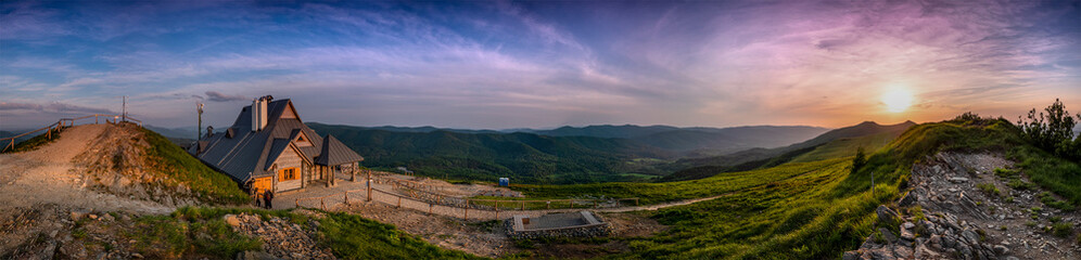 Bieszczady Panorama z Połoniny Wetlińskiej Hasiakowa Skała © Ola i Eryk