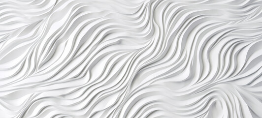 Naklejka na ściany i meble White background wall waves abstraction