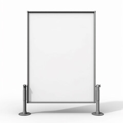 blank billboard isolated on white