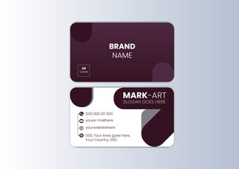 Creative and Clean Business Card Template Design