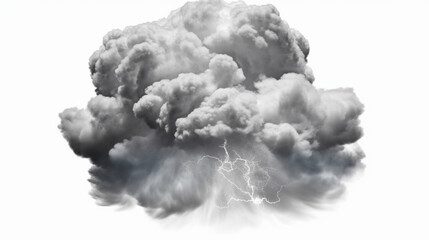 Realistisches 3D-Rendering einer Unwetterwolke