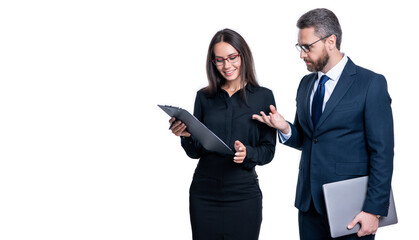 businesspeople signing signature isolated on white background, copy space.