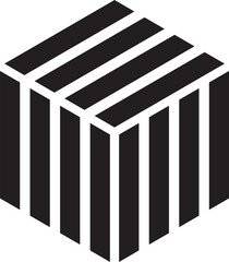 a simple square logo with four lines on each side