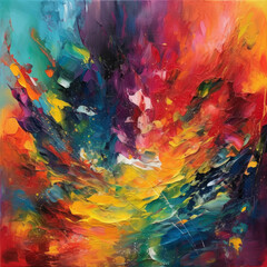 Obraz na płótnie Canvas Abstract background with splashes