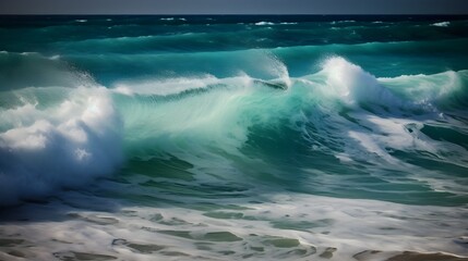 Seaside serenade, inspiring ocean waves, dreamy clouds, and captivating foam