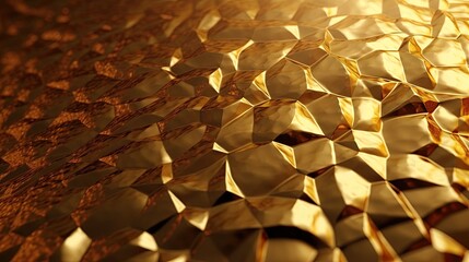 Golden background. Generative Ai illustration