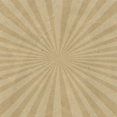 Retro Background With Rays Vintage Poster