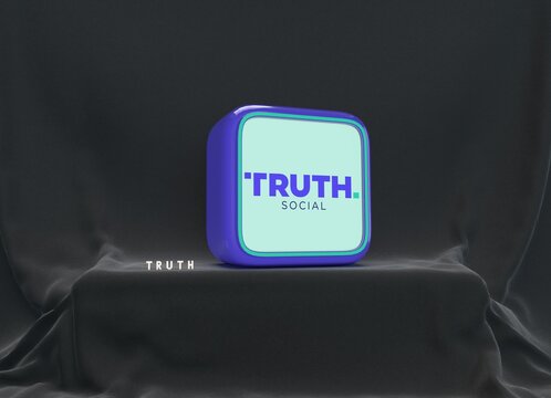 Truth Social, It is a visual design. - Social Media Background Design