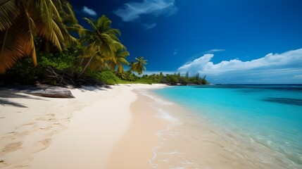 Sandy getaway, enchanting tropical beach, soft sands, and tranquil coastal escape