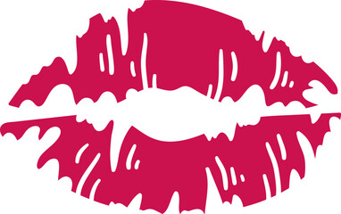 Lipstick Kiss Print