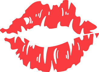 Lipstick Kiss Print