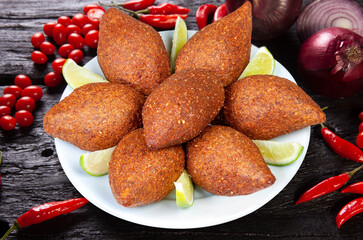 Fried kebab, traditional Arab cuisine