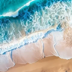 Foto op Canvas Ocean Wave Aerial View. Generative AI © Kreatifquotes