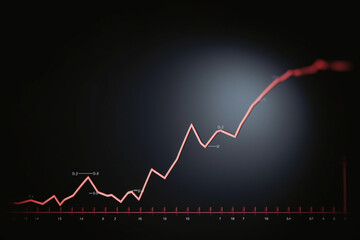 A minimalistic stock image of a chart or graph showing the declining fertility rate in South Korea, ending with a point.