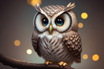 owl on branch