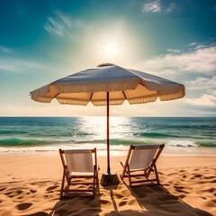 Shoreline elegance, sandy beach, delicate clouds, and timeless beauty