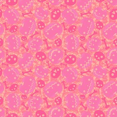 Halloween seamless pumpkins pattern for fabrics and wrapping paper and clothes print