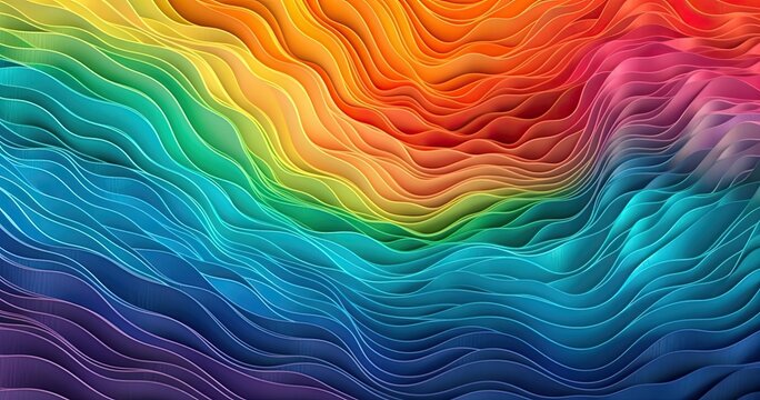 Vibrant rainbow-colored textured wallpaper