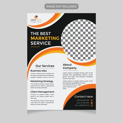 Vector corporate business flyer template