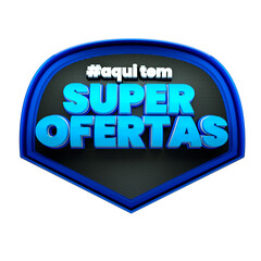 seal 3d rendered supermarket socialmedia offers