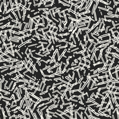 Monochrome Pine Needles Textured Pattern