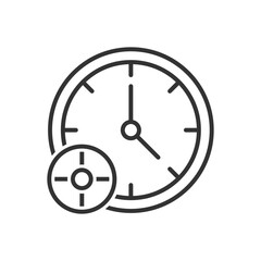 Time Target Icon - Clock Target Icon