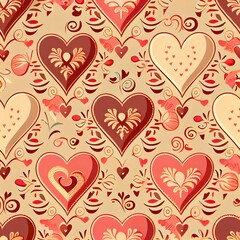 Obraz na płótnie Canvas valentine s pattern,