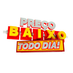 seal 3d rendered supermarket socialmedia offers