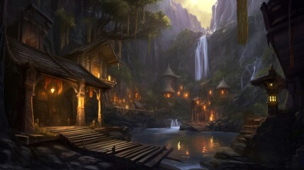MMORPG game art environment