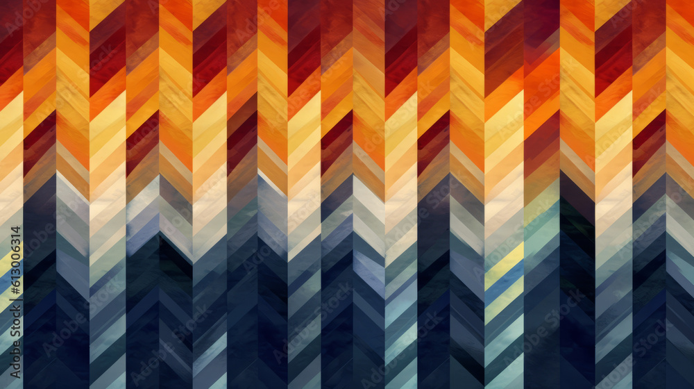 Aufkleber a vibrant and colorful pattern with a variety of hues and shades. generative ai