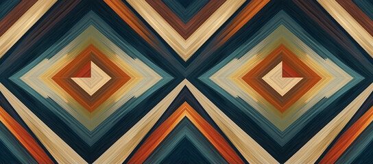 A vibrant and multicolored pattern. Generative ai