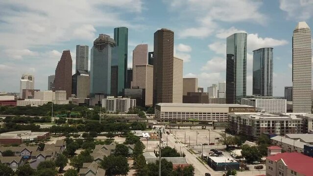 Aerial Views from over Houston, Texas