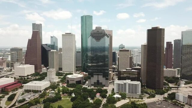 Aerial Views from over Houston, Texas