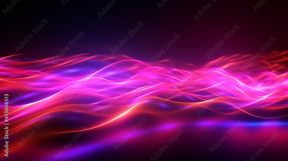 Aufkleber A vibrant abstract background with flowing waves of color. Generative ai